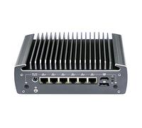 Partaker Micro Firewall Appliance, Fanless Mini PC, OPNsense, VPN, Router PC, Intel Core I7 10810U, C9, AES-NI, 6 x 2.5GbE I225-V B3, HDMI, DP, COM, SIM Slot, TPM2.0, 8G RAM, 128G SSD