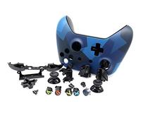 PartEGG New Full Housing Shell case Set with All Trigger Buttons for Wireless Xbox One Controller Complete Repair kit - Midnight Forces II Special Edition, BLUE (XBS-MF2)
