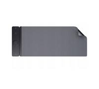 Partel Reversible Desk Mat & Mouse Pad with 3-in-1 Wireless Charging Pad, Grey