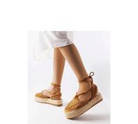 Partenia Spring Laced Espadrilles With Flexible Rubber Sole