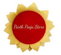 Parth Pooja Wooden Lotus Kamal Aasan-Where god Resides, Made of ShriParni Wood for Keeping Maha Meru Shri Yantra (4 Inch)