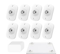 Parthan 8 Pcs Self Adhesive Caster Wheels, 360 Degree Rotating Mini Sticky Wheels for Furniture, Small Rolling Wh eels for Storage Box, DIY Movable Base