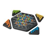 Parthan Chain Triangle Chess, Strategic Interactive Board Game for Kids and Adults, Family Triggle, Intelligence Challenge, 2-4 Players, Ages 3+