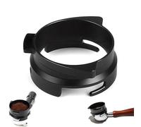 Parthan Coffee Dosing Funnel, Espresso Portafilter Ring, 54mm Dosing Funnel, Aluminum Non-Stick Espresso Accessories for Precise Coffee Ground Distribution, Black