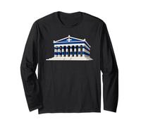Parthenon, Akropolis - Flag of Greece Long Sleeve T-Shirt