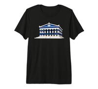 Parthenon, Akropolis - Flag of Greece Premium T-Shirt