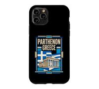 Parthenon Greece Flag Acropolis Ancient Temple Retro Art Case for iPhone 11 Pro