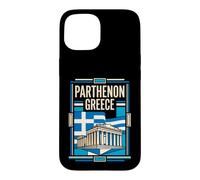 Parthenon Greece Flag Acropolis Ancient Temple Retro Art Case for iPhone 15
