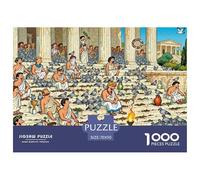 Parthenon Temple in Athens Wooden Jigsaw Puzzle Waterproof 1000 Piece Puzzles for Adults Colourful Challenging Games