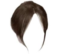 Partial Bangs Hair Piece 9.8 Inch Natural Clip Bangs Breathable Human Hair Toppers for Women Realistic Lightweight Light Brown