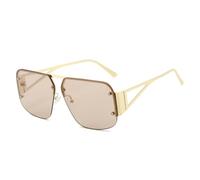 Partial Frame Sunglasses UV400 Protection Pilot Inspired Heritage Design for Men Women Versatile Style