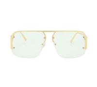 Partial Frame Sunglasses UV400 Protection Pilot Inspired Heritage Design for Men Women Versatile Style