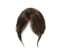 Partial Hair Piece Hair Clip Wig Piece With Comb Clips For Women Center Parted To Cover White And Hair Real Human Hair Baby Lights Hair Comb (Brown, One Size)