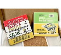 Partick Thistle Football Memorabilia Marble Coasters, 1971 Scottish League Cup Final, Partick Thistle Fan gift Idea, Set of 2