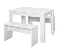 Homcom Dining Set For Small Spaces White