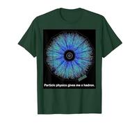 Particle Physics Gives Me A Hadron Funny Science T-Shirt, Men, Dark Green, XX-Large