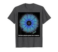 Particle Physics Gives Me A Hadron Funny Science T-Shirt, Men, Dark Heather Grey, 5X-Large