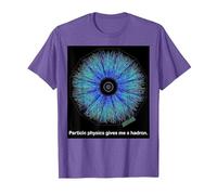 Particle Physics Gives Me A Hadron Funny Science T-Shirt, Men, Purple Heather, 3X-Large