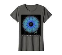 Particle Physics Gives Me A Hadron Funny Science T-Shirt, Women, Asphalt Grey, 3X-Large