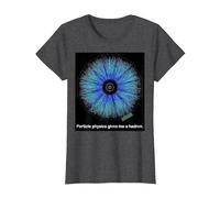 Particle Physics Gives Me A Hadron Funny Science T-Shirt, Women, Dark Heather Grey, Small