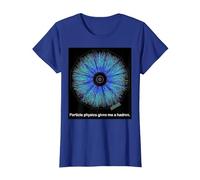 Particle Physics Gives Me A Hadron Funny Science T-Shirt, Women, Royal Blue, X-Large