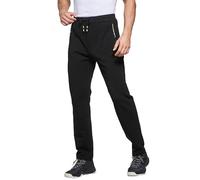 PARTICLE PLANET Men Joggers Tracksuit Bottoms Slim with Zip Pockets | Mens Gym Joggers Cosy Jogging Sports Sweatpants Running Trousers UK with elasticated waist and drawstring