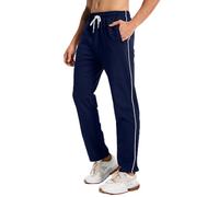 PARTICLE PLANET Tracksuit Bottoms Mens Joggers Slim with 3 Zip Pockets | Mens Running Joggers Cosy Jogging Sports Sweatpants Gym Trousers UK with elasticated waist and drawstring