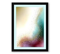 Particles in Dissolution Abstract Framed Wall Art Print A1 (84.1×59.4cm) Black, Wall Decor for Living Room, Bedroom, Office & Home, Ready to Hang, Art Gift