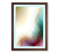 Particles in Dissolution Abstract Framed Wall Art Print A1 (84.1×59.4cm) Walnut, Wall Decor for Living Room, Bedroom, Office & Home, Ready to Hang, Art Gift