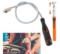 Partideal 2 PCS Magnetic Pickup Kit - Includes 1 Black Magnetic Pick Up Tools 55cm with Non-Slip Handle and 1 Telescopic Magnetic Pickup Tool 73cm,Portable Magnetic Cleaner Recycling Tool