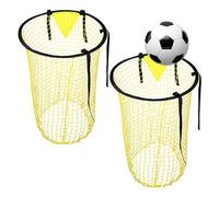 Partideal 2Pcs Top Bins Football Targets Football Goal Target Net | for Practice Your Footwork and Assist You in Becoming a Master of Free Kicks and Penalty Kicks