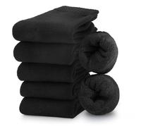 Partideal 6 Pairs Women Thermal Socks, Ladies Thick Warm Soft Winter Cozy Walking Socks Comfy Hiking Boot Sock Welly Sock for Womens Mens, UK Size 4-8