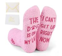 Partideal Funny Fluffy Socks for Women, Non-Slip Novelty Dog Lovers Gifts | Gift for Mum to Be Wife Girlfriend Christmas Birthday Gifts for Baby Shower Dog Lovers