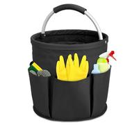 Partideal Tool Bag with Handle, 17 liters Bucket Tool Organizer Bag, Collapsible Garden Small Tools Bag, Portable Multi Cleaning Organiser Caddy, Multi pocket Craft Caddy Universal
