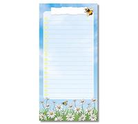 PartiKraft Daisy & Bumble Bee To Do/Shopping List Notepad - 50 Sheet DL Note Pad (1 x Notepad)