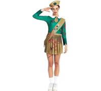 Partilandia Women's Green & Brown Zombie Scout Costume (Large)