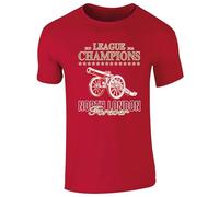 Partisan ARS League Champions 25/26 Logo T-Shirt Adult 100% Cotton (UK, Alpha, L, Regular, Regular) Red