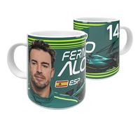 Partisan Fernando Alonso Ceramic Mug - 11oz - Green/Yellow