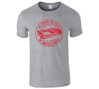 Partisan Liverpool T-Shirt Fields of Anfield Road - Adult (UK, Alpha, M, Regular, Regular, Grey)