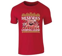 Partisan Liverpool T-Shirt Salah - Thanks for the Memories - Adult (UK, Alpha, L, Regular, Regular, Red)