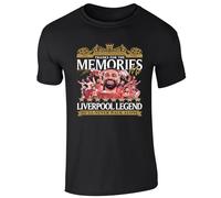 Partisan Liverpool T-Shirt Salah - Thanks for the Memories - Adult (UK, Alpha, S, Regular, Regular, Black)