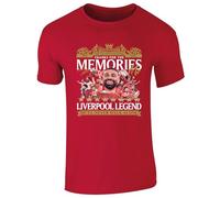 Partisan Liverpool T-Shirt Salah - Thanks for the Memories - Adult (UK, Alpha, S, Regular, Regular, Red)