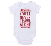 Partisan Liverpool You'll Never Crawl Alone Baby Grow (White, 2XL)