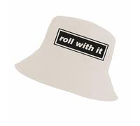 Partisan Oasis Song Bucket Hats - Adult One-Size fits All (UK, Alpha, One Size, Beige, Roll with It)