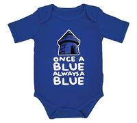 Partisan Once a Blue Baby Grow - 100% Cotton - Blue