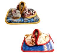 PARTISH Laddu Gopal Blanket for Winters Pack of 4 | Super Soft Rajai/Kambal for Kanha Ji | Thakur Ji | Ladoo Gopal (Random Colors) (10 X 12 Inches, Pack of 4)