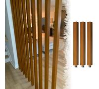 Partition column,Room Floor to Wooden Post, Blackout Bathroom Dining Areas s with, Great for Dividing Space(Color:3pcs Height,Size:150cm/59.1in/4.92ft)