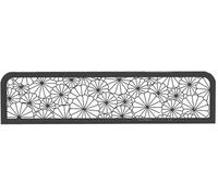Partition For Dining Room Desk Privacy Panel Iron Frame Countertop Screen Half Wall Countertop Low Fence For Stylish Desk Dining Room Bar Decoration(Schwarz,60x30cm)
