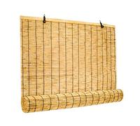 Partition Privacy Sun Shade Reed Curtain,Light Filtering Roller Shades Blinds,Decoration Roman Bamboo Roll Up Window,for Courtyards/Greenhouses/Balconies/Thatched Houses (60x100cm/24x39in)