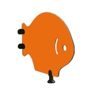 partition Public Health partition， Wall-Mounted Urinal Partition Toilet Protective Baffle Divider Multicolor 80x60cm 1/2/3 Pcs(Orange,2Pcs)